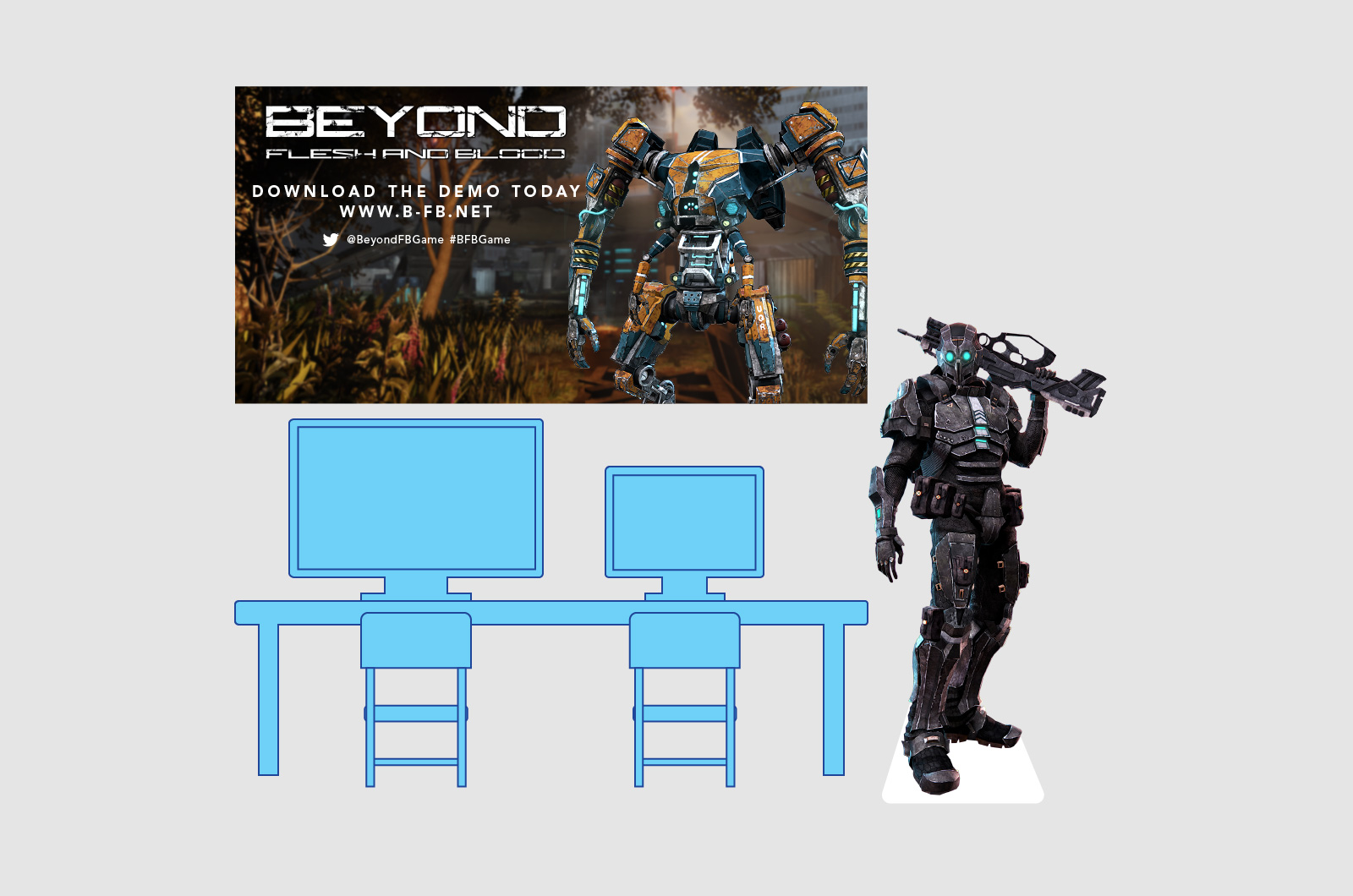 Beyond Flesh and Blood Event Stand Design 01