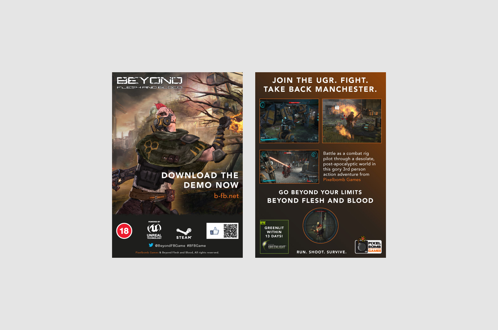 Beyond Flesh and Blood Printed Event flyer 01